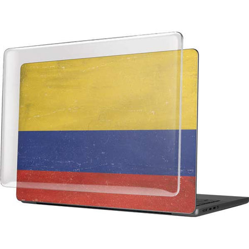 Colombia Flag Distressed MacBook Pro 14in (2021-24) Case plus Skin